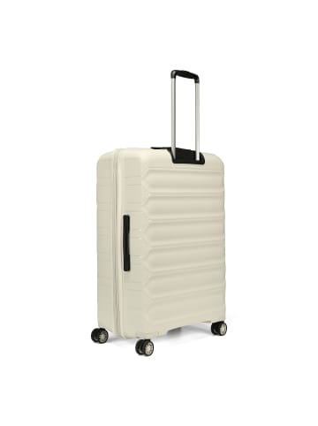 D&N Travel Line 4700 4 Rollen Trolley 78 cm mit Dehnfalte cream white