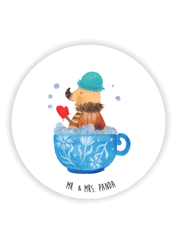 Mr. & Mrs. Panda Kühlschrankmagnet Nachtfalter Schaumbad ohne Sp... in Weiß