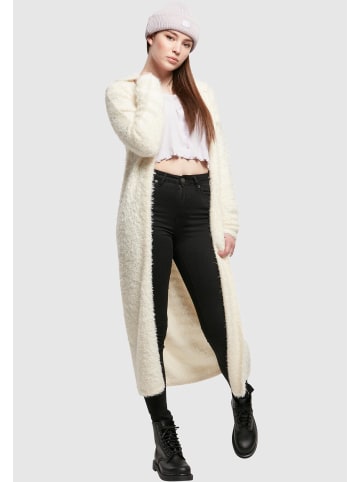 Urban Classics Urban Classics Damen Ladies Hooded Feather Cardigan in whitesand