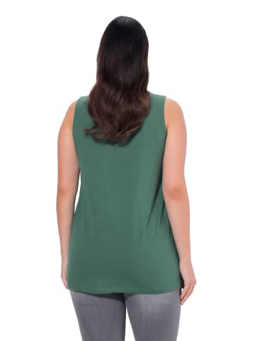 Ulla Popken Strick-Top in dunkel eukalyptus