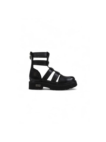 Cult Schwarz Leder Sandalen