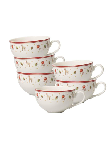 Villeroy & Boch 6er Set Milchkaffeetassen Toy's Delight 260 ml in bunt