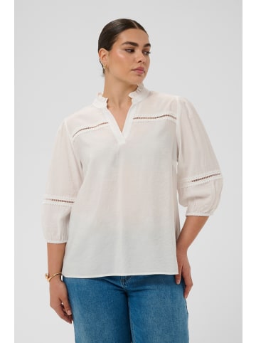 KAFFE curve Langarm-Bluse KCronja Regular fit in Chalk