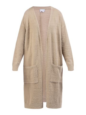 Usha Damen Strick Cardigan in Beige