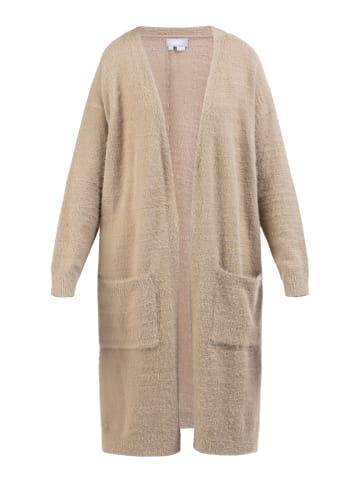 Usha Strick Cardigan in Beige