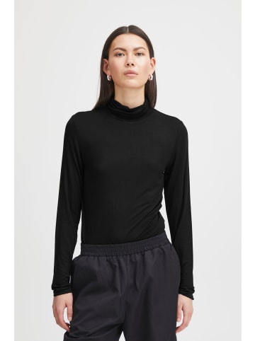 ICHI Longsleeve IHPHILUCA LS - 20113342  Enganliegender Rollkragenpullover in schwarz
