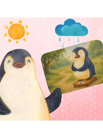 Mr. & Mrs. Panda duschmatten Pinguin Diät Design ohne Spruch in Weiß