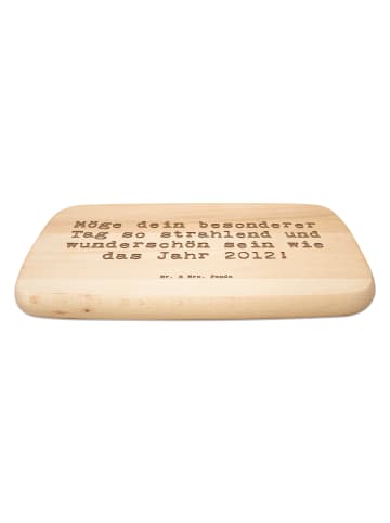 Mr. & Mrs. Panda Holzbrett Spruch 2012 Geburtstag mit Spruch in Transparent