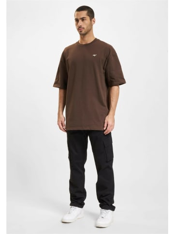 DEF T-Shirt "DEF Mixed T-Shirt" in Braun