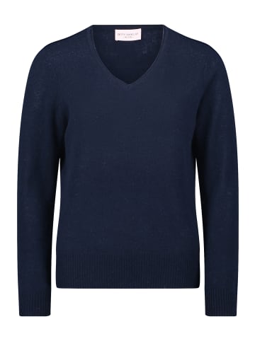 Betty Barclay Kaschmir-Pullover mit V-Ausschnitt in dunkelblau