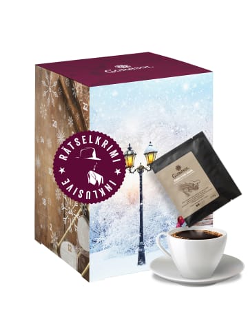 CORASOL Krimi & Kaffee Adventskalender Entführung im Hyde Park mit 24 Coffeebags