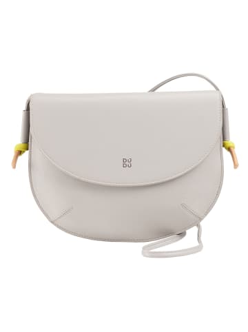 DuDu Skye Umhängetasche Leder 21 cm in pearl grey