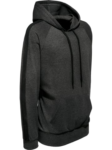 Erwin Müller Interlock-Jersey Hoodie in anthrazit meliert-schwarz