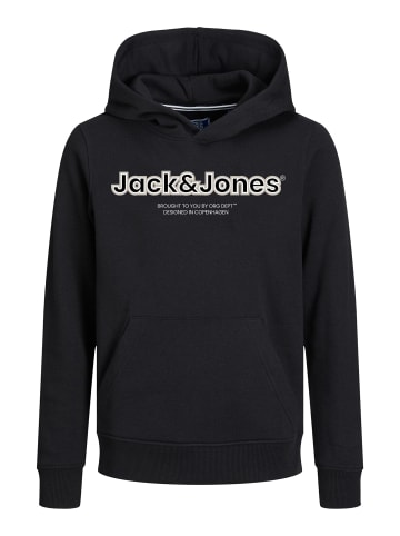 JACK & JONES Junior Hoodie 'Lakewood' in schwarz