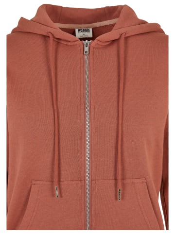 Urban Classics Zip-Kapuzenpullover in terracotta