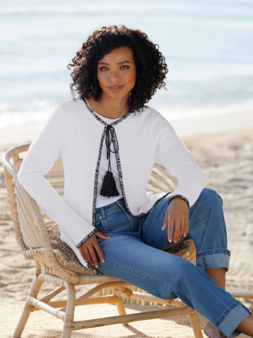 Heine Cardigan in weiß-schwarz