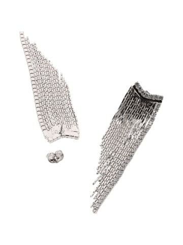 myMo at night Women Earrings in Silver White