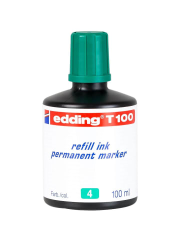 edding Nachfülltinte edding T 100 für edding Permanentmarker 100ml grün