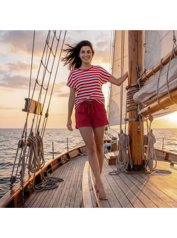 Erwin Müller Single-Jersey T-Shirt Ringel in rot