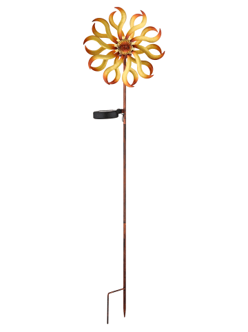 Globo lighting Solarleuchte "SOLARLEUCHTE METALL GOLDFARBEN PATINIERT, 1XLED" in gold
