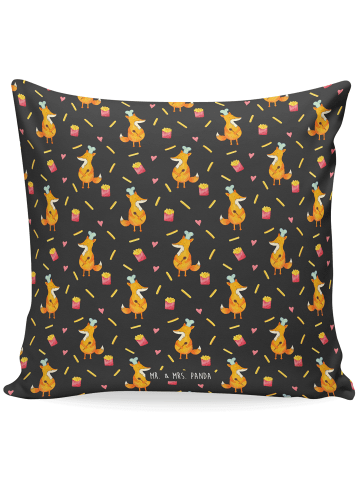 Mr. & Mrs. Panda Dekokissen Fuchs Pommes ohne Spruch in Grau