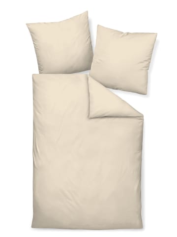 Traumschloss Mako-Satin Bettwäsche uni in creme