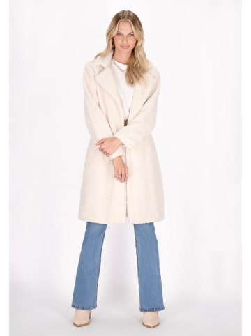 IZIA Damen Coat in Wollweiss