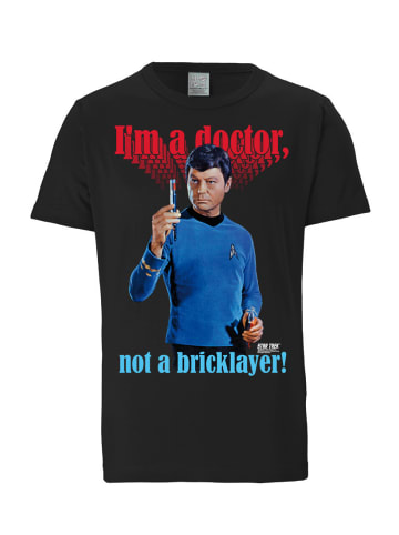 Logoshirt T-Shirt I\\\'m A Doctor Not A Bricklayer Doktor McCoy in schwarz