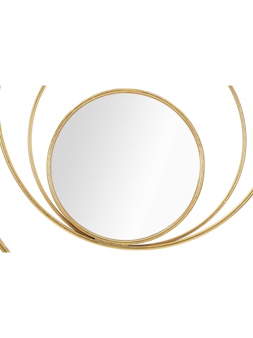 Mauro Ferretti Wandspiegel mit goldenen Metallkreisen Ø 80 x 3,5 cm