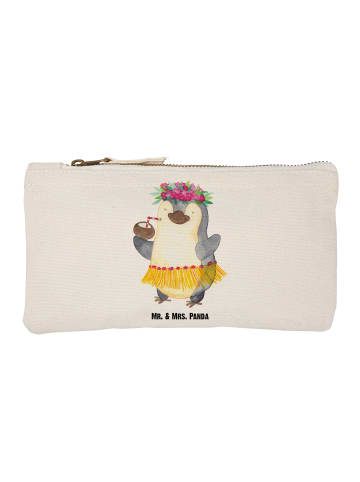 Mr. & Mrs. Panda Schminktasche Pinguin Kokosnuss ohne Spruch in Weiß