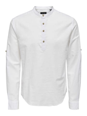 Only&Sons Langarmshirt ONSCAIDEN in Weiß