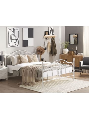 Beliani Doppelbett ANTLIA in Weiß - (W) 148 x (H) 108 x (L) 209 cm