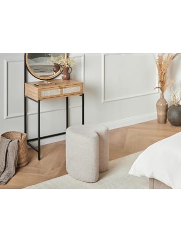 Beliani Pouf SCOTIA in Beige - (W) 40 x (H) 44 x (L) 33 cm