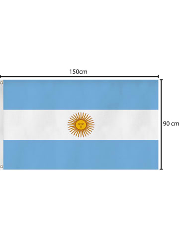 normani Fahne Länderflagge 90 cm x 150 cm in Argentinien