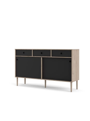 ebuy24 Sideboard Penny Schwarz 148 x 41 cm