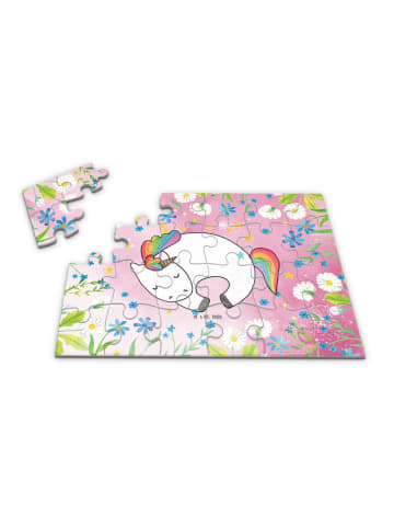 Mr. & Mrs. Panda Puzzle Einhorn Nacht ohne Spruch in Rot Pastell