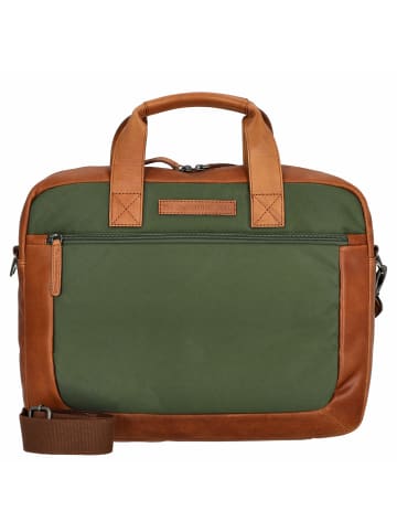 The Chesterfield Brand Fusion Narvik - Laptoptasche 15" 40 cm in olive green
