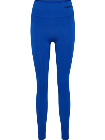Hummel Sportleggings "Tif Seamless High Waist Tights" in Blau