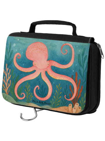 Mr. & Mrs. Panda beauty case Tintenfisch Design ohne Spruch in Weiß