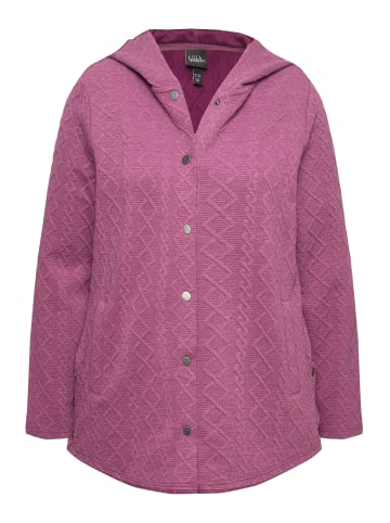 Ulla Popken Sweatjacke in beere