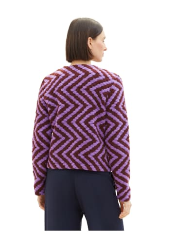 Tom Tailor Blazer in brown mauve structure design
