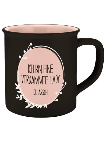 Geda Labels Tasse Verdammte Lady in Schwarz - 400 ml