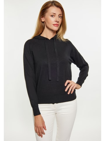 usha BLUE LABEL Damen Hoodie in SCHWARZ