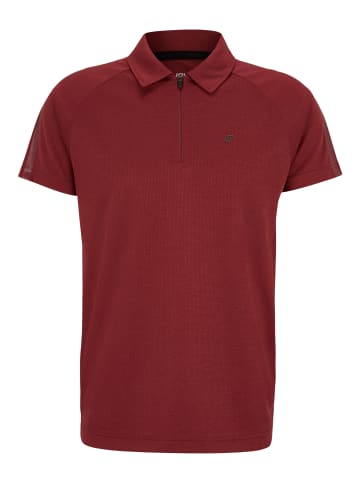 Joy Sportswear Poloshirt IVO in court red melange