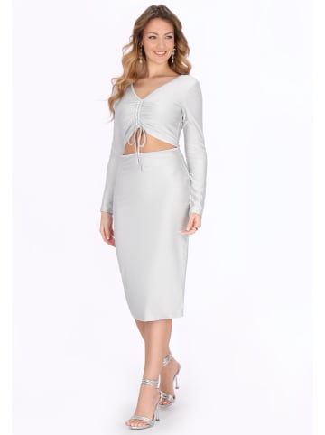 faina Women Dress in silver