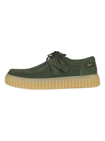 Clarks Schnürschuhe Torhill in 3001H Green Textile