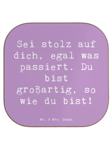 Mr. & Mrs. Panda gläseruntersetzer Spruch Mit Enttäuschungen umg... in Lavendeltraum