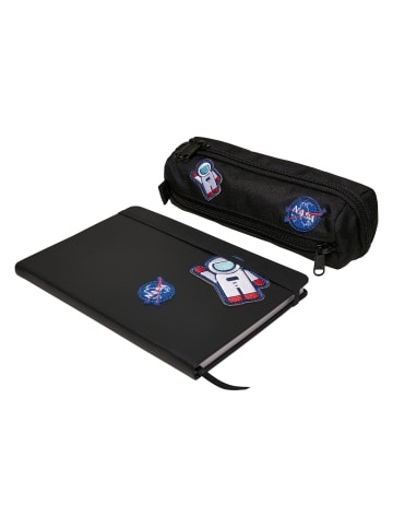 Mister Tee Mister Tee Unisex NASA Notebook & Pencilcase Set in black