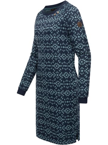 ragwear Sweatkleid Dassa Aztec in Navy