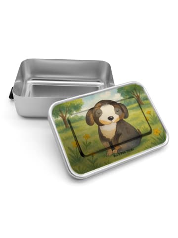 Mr. & Mrs. Panda Brotdose Hund Entspannen Design ohne Spruch in Weiß